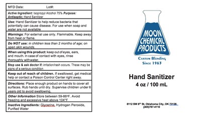 100 mL Label (4 Oz Labelipa  Moon Chemical)